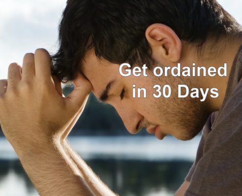 get ordained in 30 days